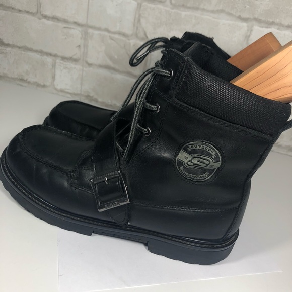 Vtg Skechers SKX 93927L Lace Up Combat Boots - Picture 4 of 8